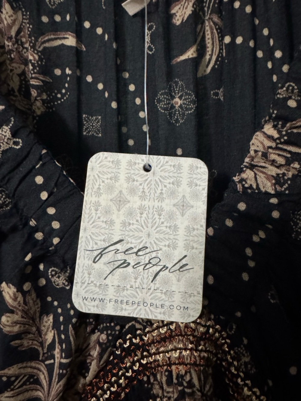 NWT Free People Golden Hour Maxi Dress Size Large Boho MSRP $168 - Picture 11 of 16